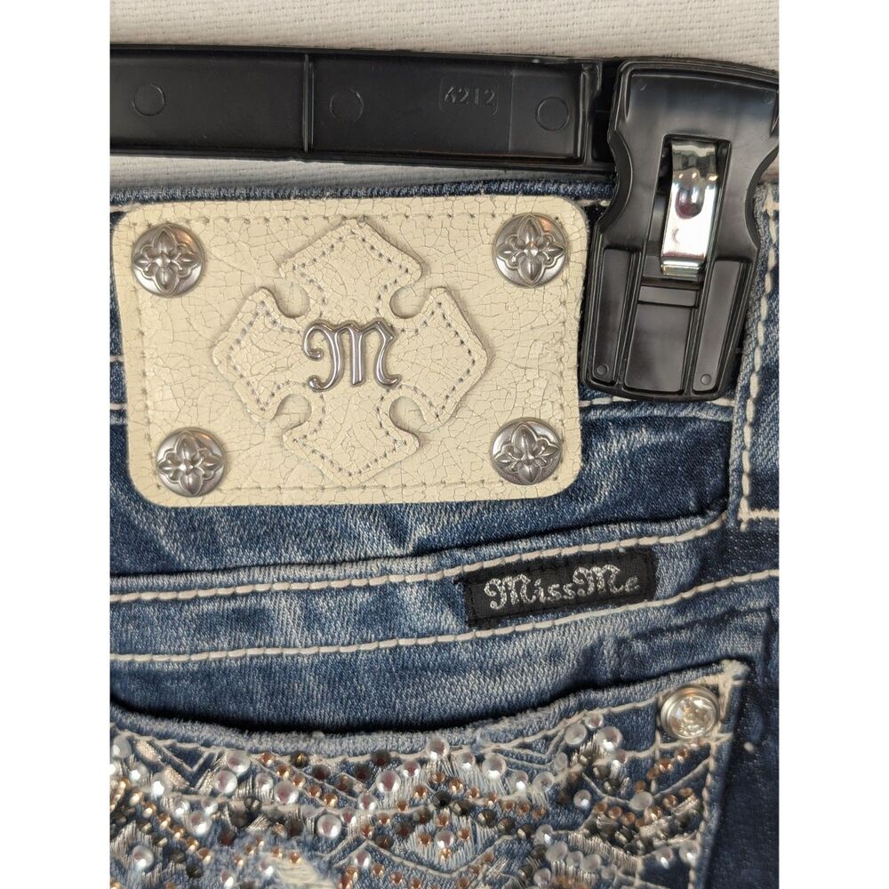 Miss Me Signature Boot Jeans JE8228BL Women's Size 28 - Picture 8 of 13